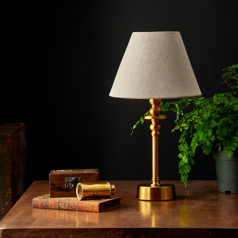 Antique brass table lamps