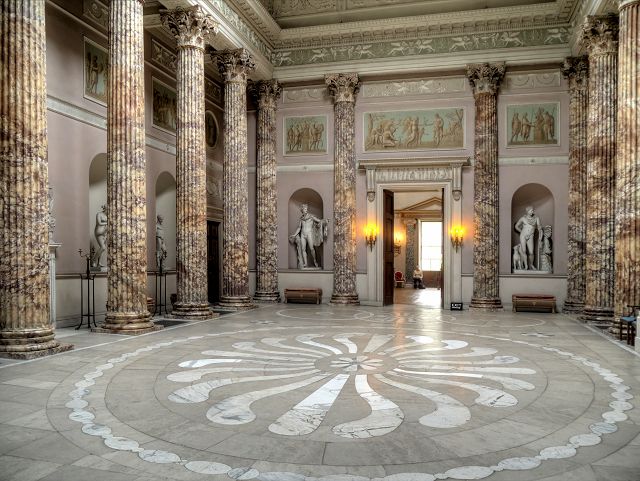 The Marble Hall, Kedlestone Hall - Image credit