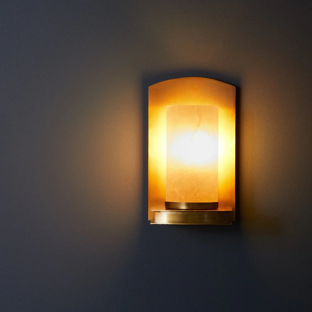 roly alabaster wall light