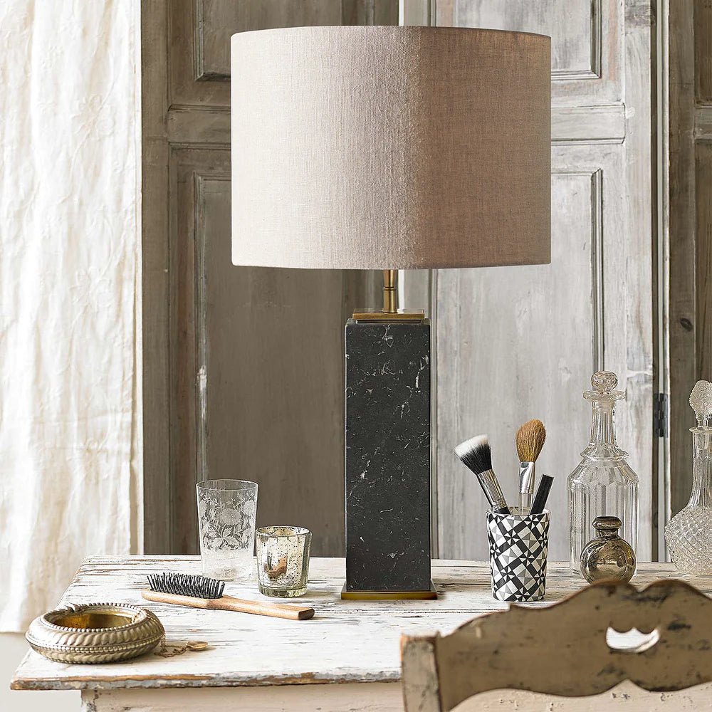 samson table lamp black marble