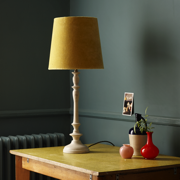 wooden bedside lamp