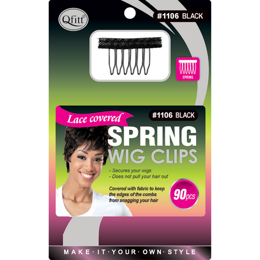 BLISTER LACE COVERED SPRING WIG CLIPS – Qfitt