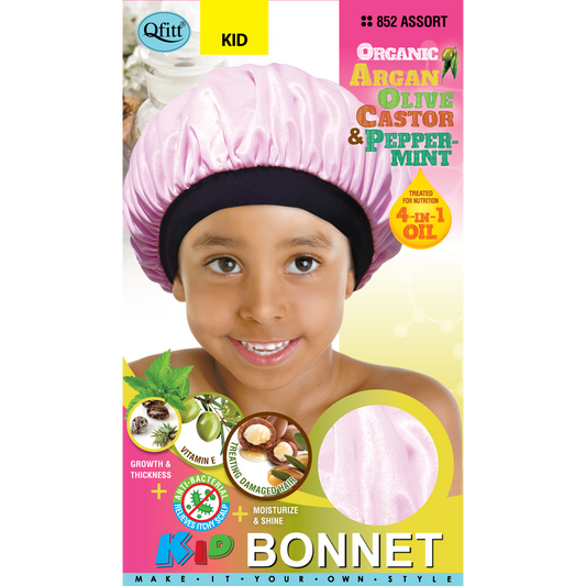 Bonnet en satin pour enfants QFITT LUX