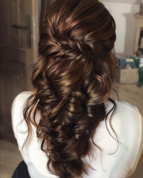 wedding hair braided hairstyle asian brides 