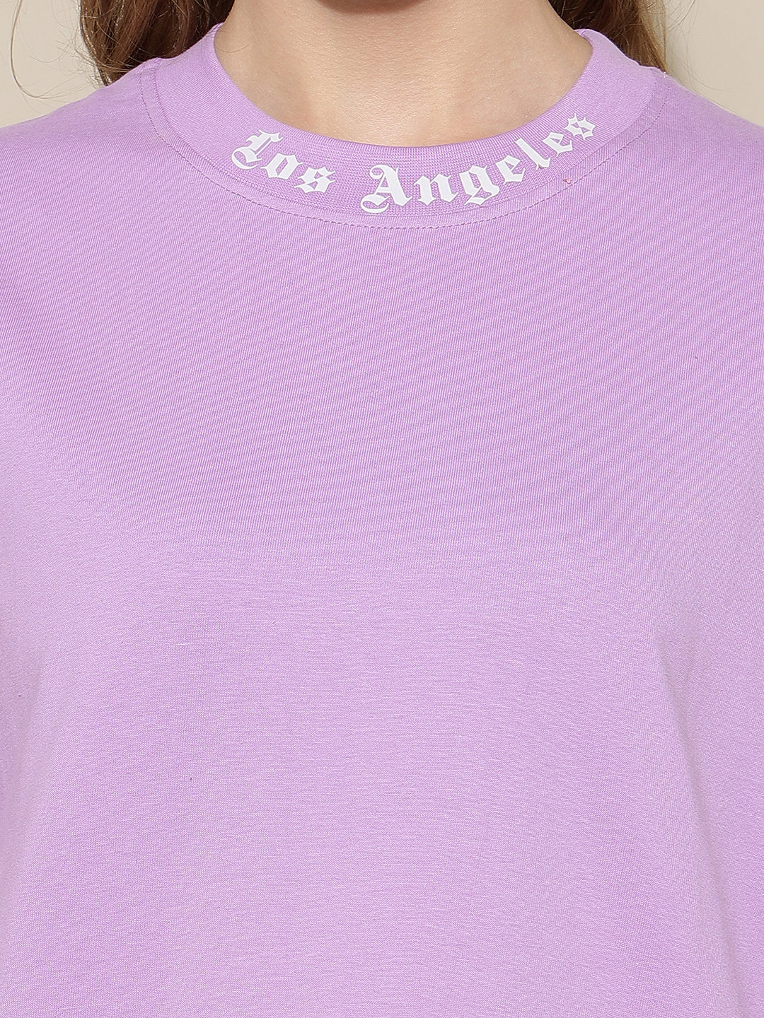Los Angeles Lavender Drop-shoulder Oversized Tee