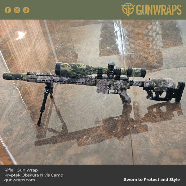 Rifle Kryptek Obskura Nivis Camo Gun Skin Vinyl Wrap