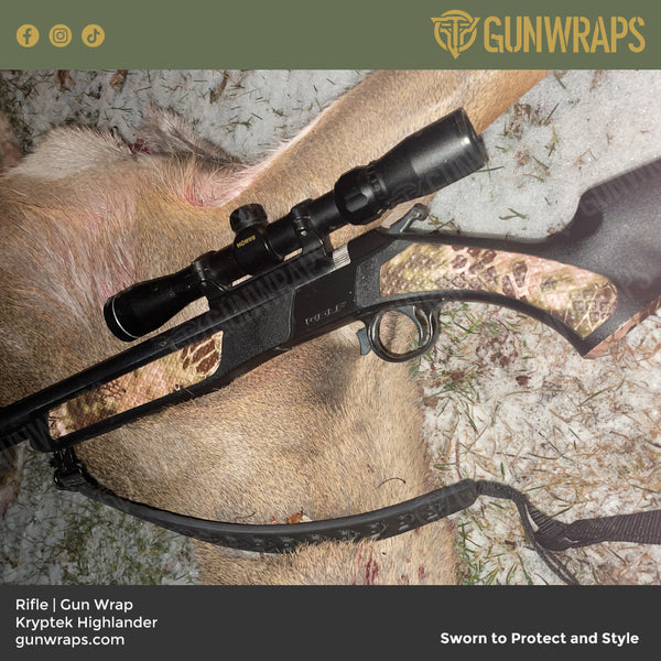 AR 15 Kryptek Highlander Camo Gun Skin Vinyl Wrap