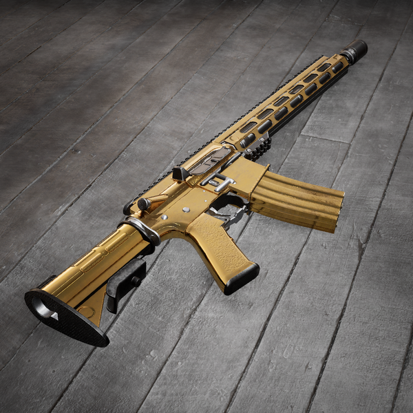 AR 15 Gold Chrome Vinyl