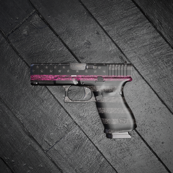 Patriotic Pink American Flag Gun Skin