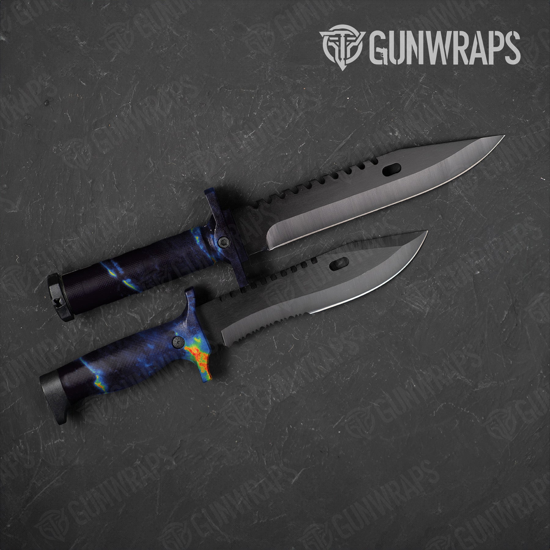 Knife Stone Thermal Marble Gear Skin Vinyl Wrap - GunWraps.com product image