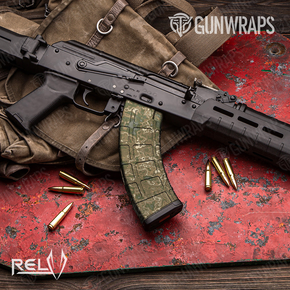 RELV Moab Camo Gun Skin Vinyl Wrap Film for AK 47 Mag – GunWraps.com
