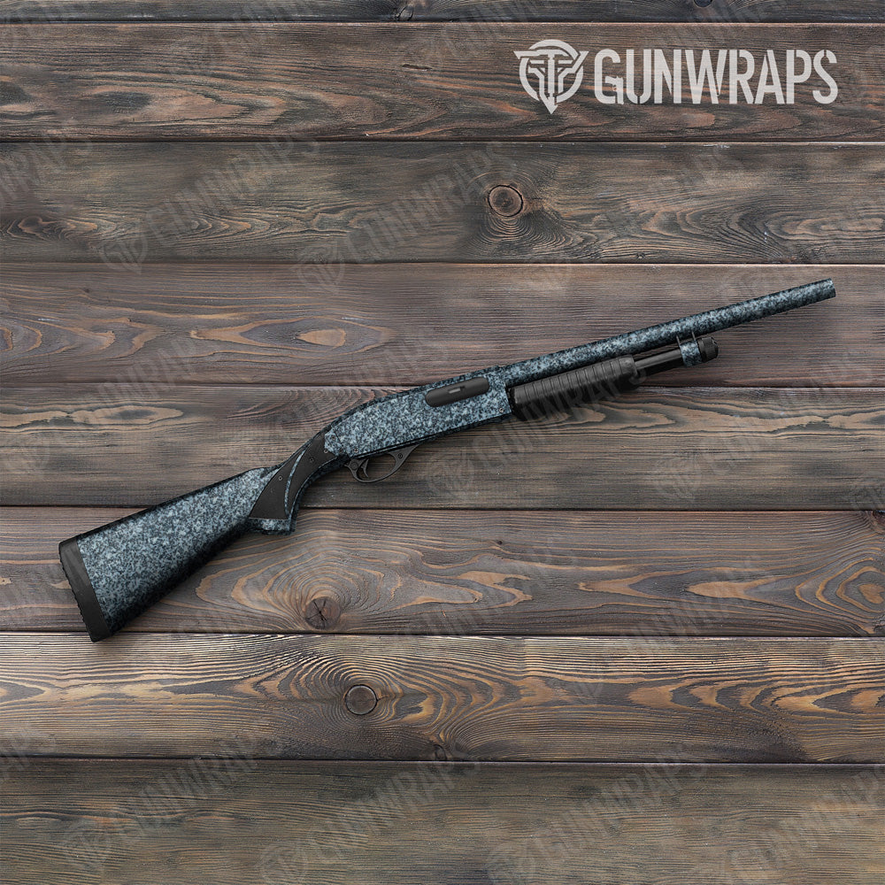 Stone Blue Ice Marble Gun Skin Vinyl Wrap for Shotgun