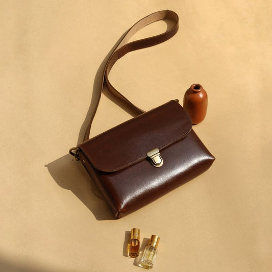 A Classic Crossbody Sling Bag for Women in Maroon: Sophie