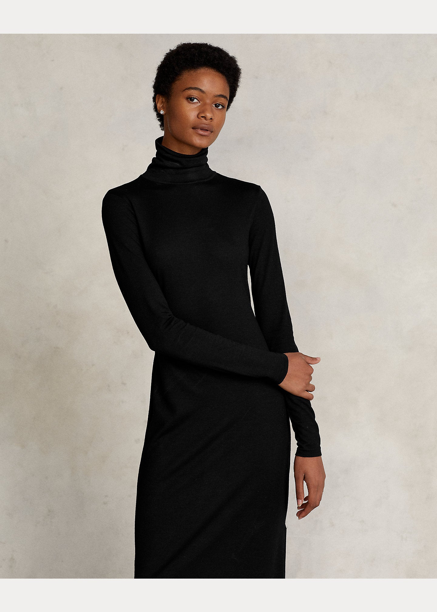 Women's Turtleneck Wool Blend Dress - Polo Ralph Lauren | Old England