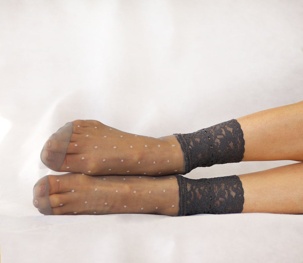 Snow Leopard Mesh Sheer Handmade Socks – Tatiana's Threads