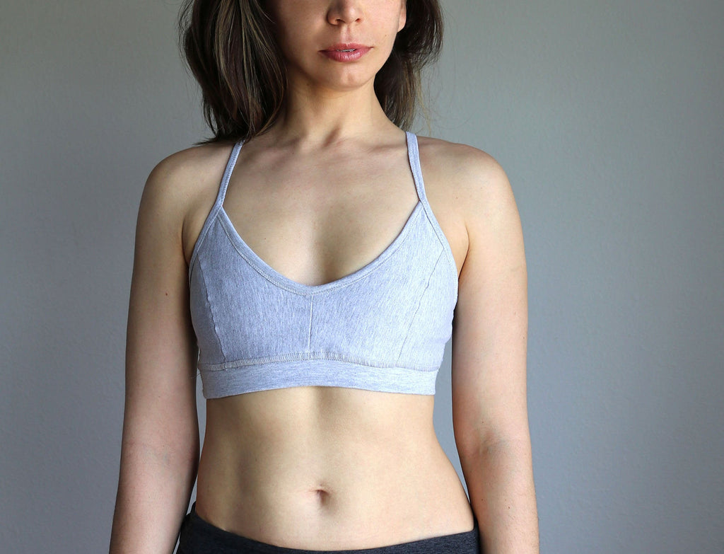 Organic Cotton Sports Bra Cotton Racerback Bra Hemp Bralette Matching Yoga  Top Gift Idea for Her Sustainable Matching Couple 