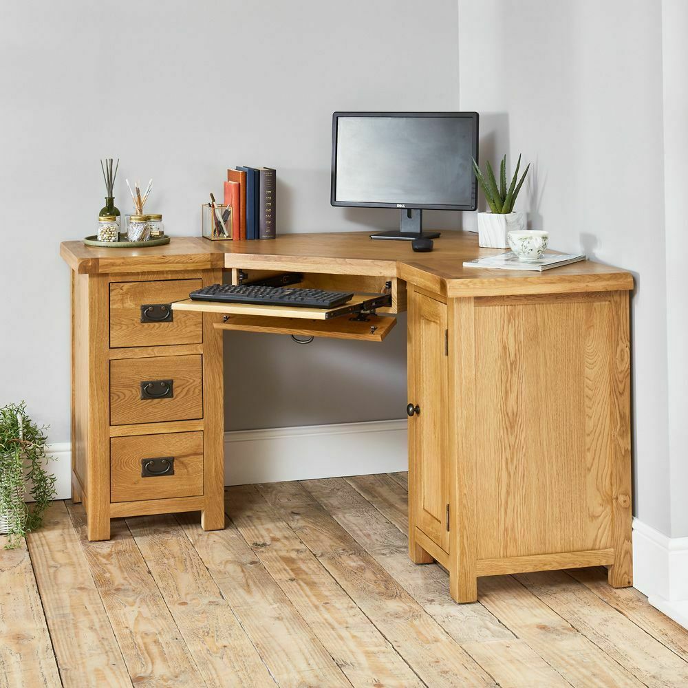 oak corner desks for home