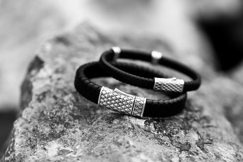 Dynamis Leather & Silver bracelets