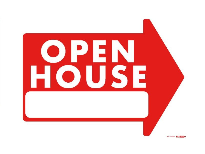 18" x 24" Open House w/Address Bar