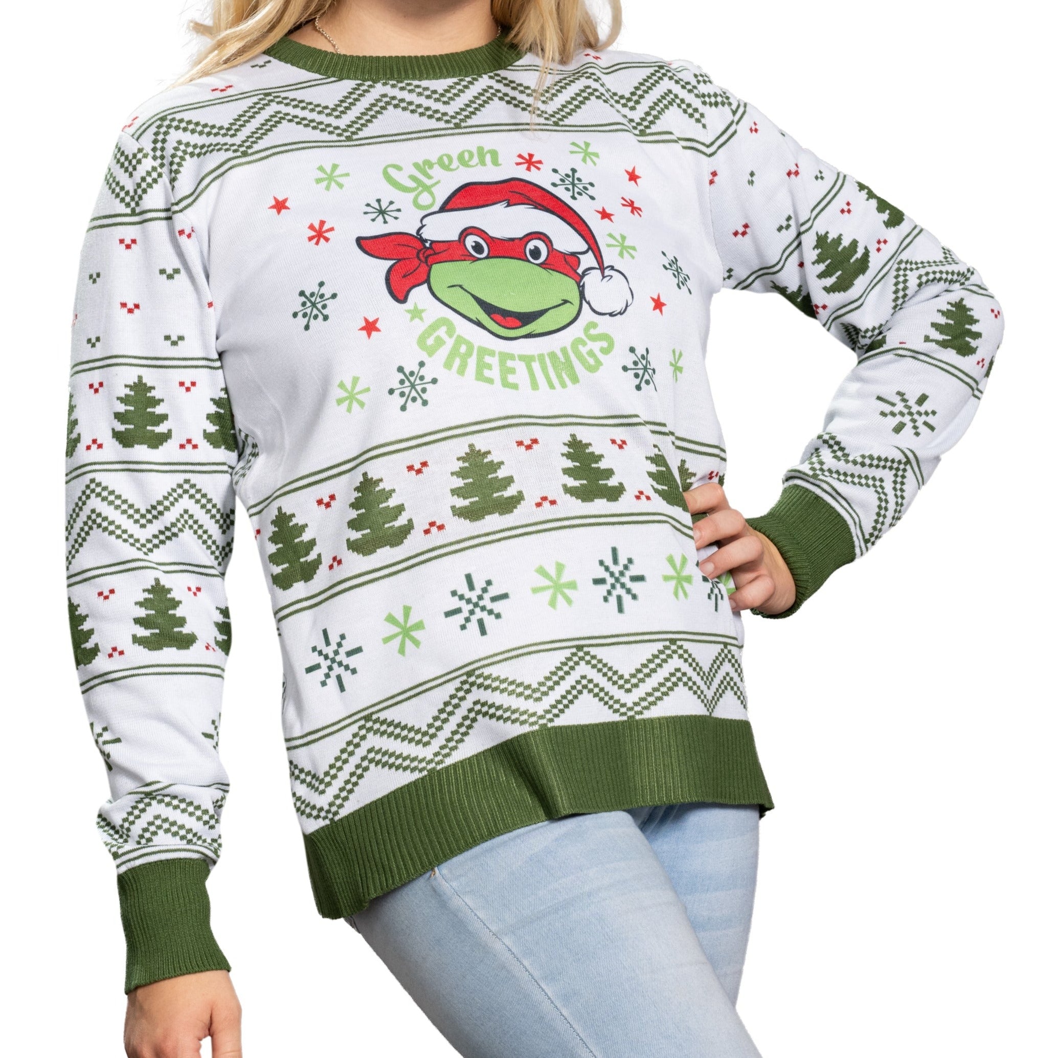 Leonardo Rise of the Teenage Mutant Ninja Turtles Ugly Christmas Sweater  For Men And Women