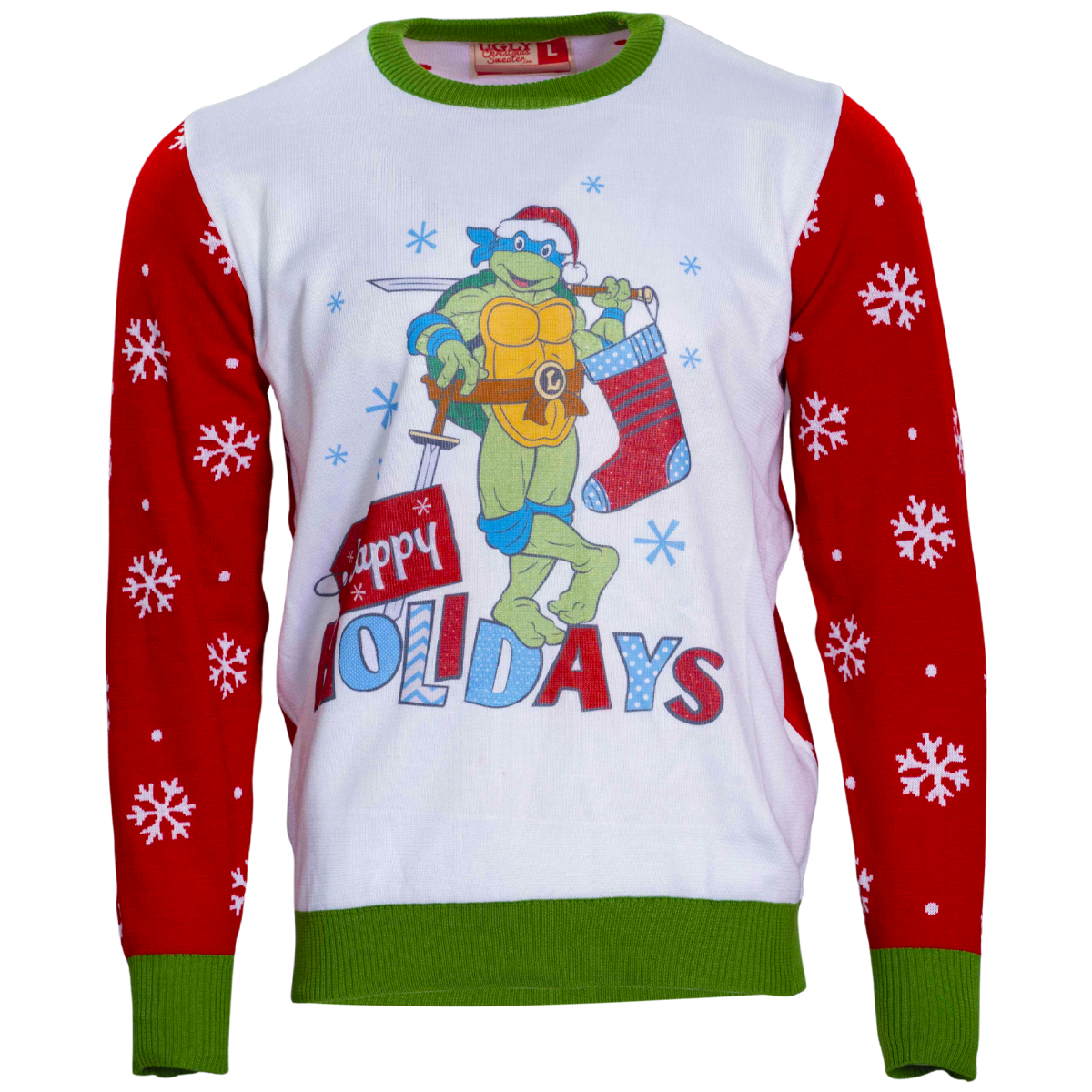 Teenage Mutant Ninja Turtles: Heroes in A Half-Sled Ugly Christmas Sweater (Size: XXXXL)