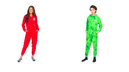 Todd and Margo Christmas Pajamas Jumpsuit Matching Couples Christmas Outfit