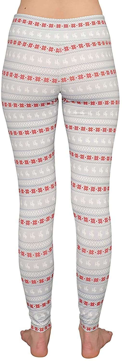 Verval Misbruik Oraal Humping Reindeer Snowflakes Women's Gray Christmas Leggings