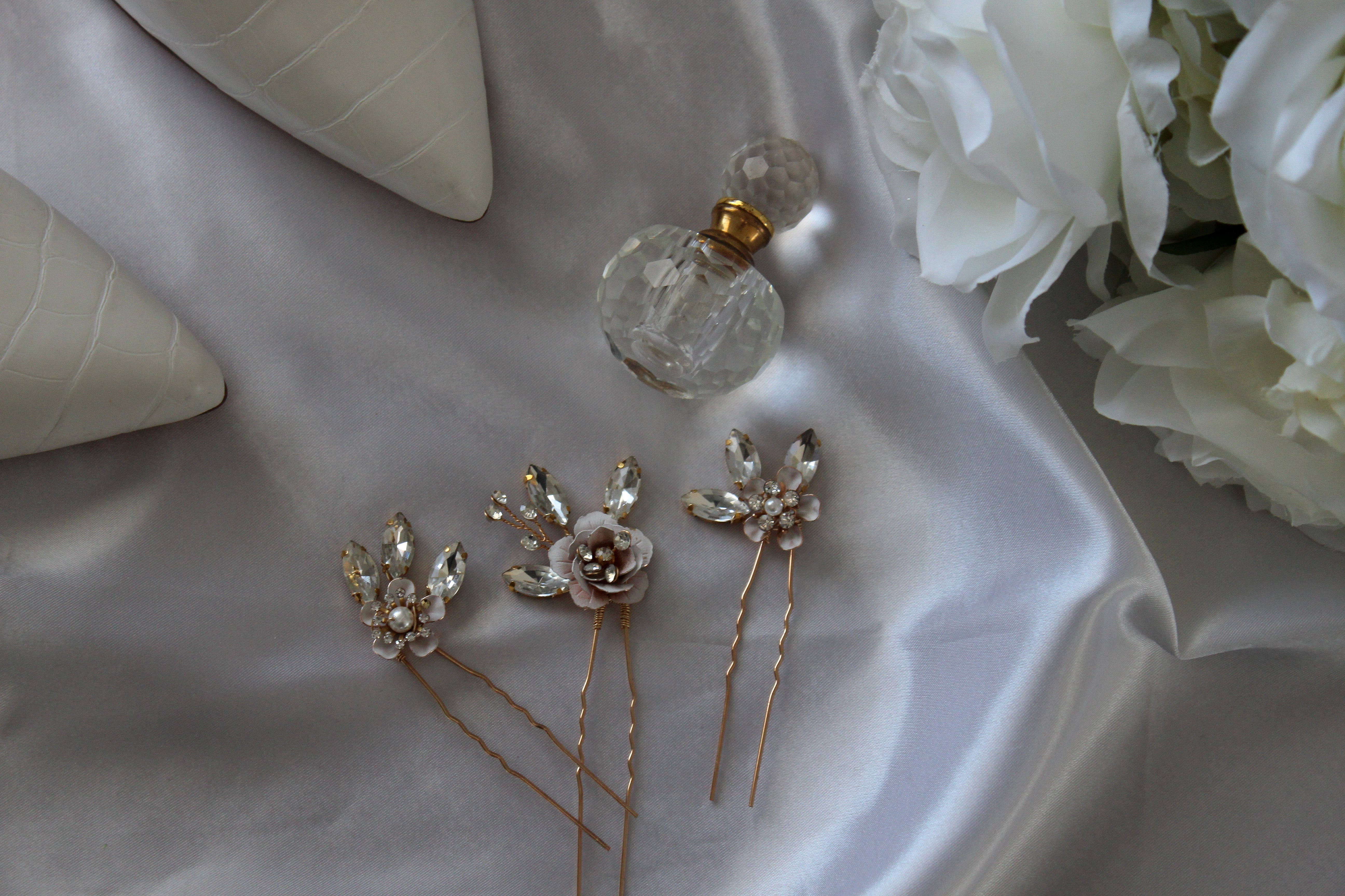 Silver Flower Pins – KJ & Hairspray