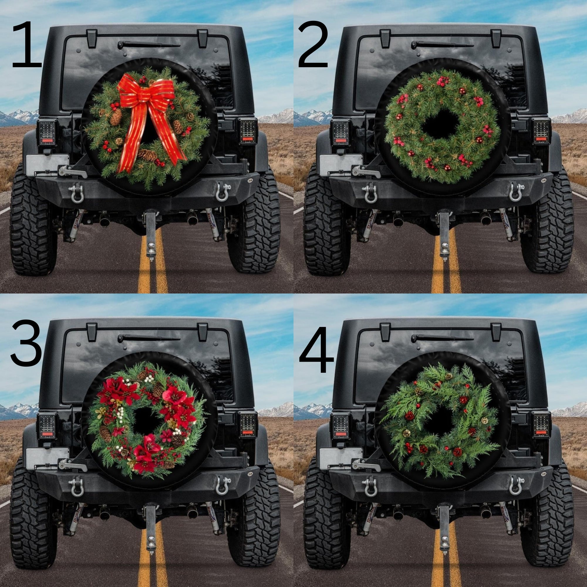 Christmas Wreath Spare Tire Cover – COVERDOM