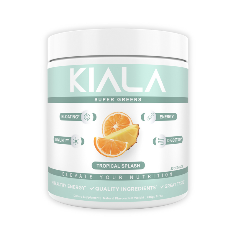 Kiala Nutrition Super Greens Powder - Sherbet Swirl ~ Digestive Health