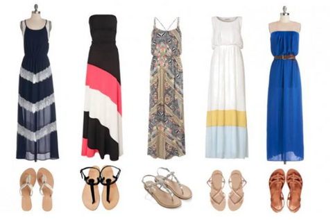 Types of Shoes to Wear with a Maxi Dress