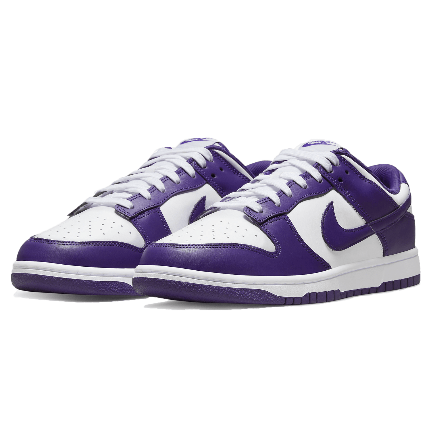 purple and white nike dunk low