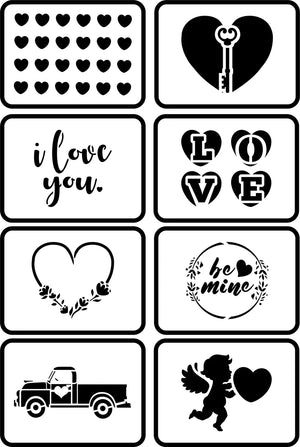 Valentine's Minis | JRV Stencils - A Step Back In Time