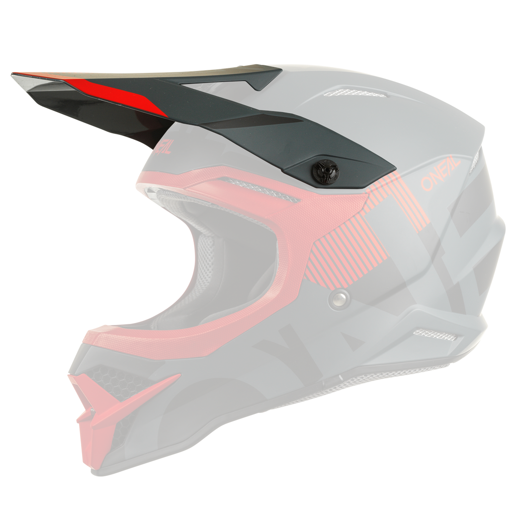 Replacement 3 SRS Vertical Black/Red Helmet Visor – ONEAL USA