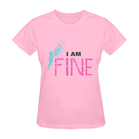 i am fine Sunny Women's T-shirt (Model T05)