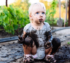 Muddy childrens clothes