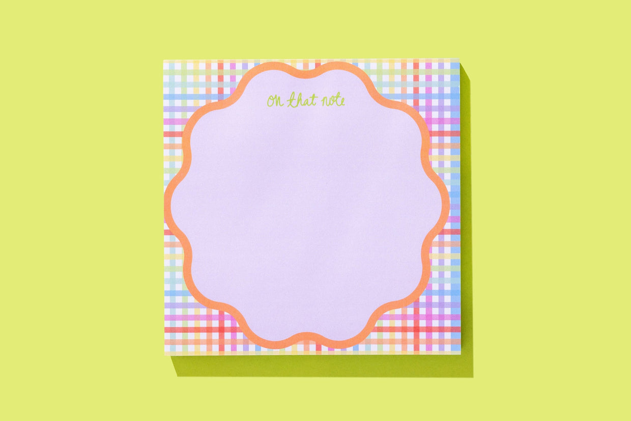 Square Notepad - "On That Note"