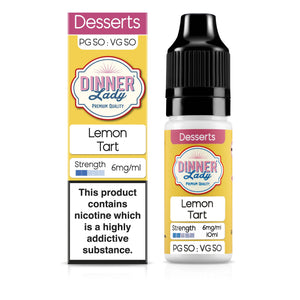 DINNER LADY | 10ml 50/50s | 3MG & 6MG | Genuine | All Flavours | UK | MHRA