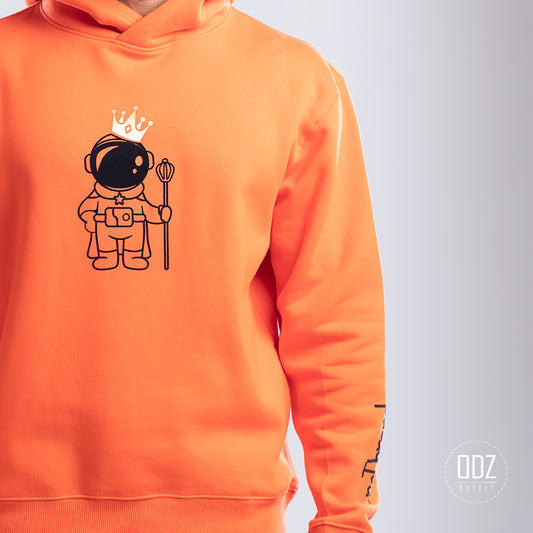 Orange Oversize Astro. King Hoodie