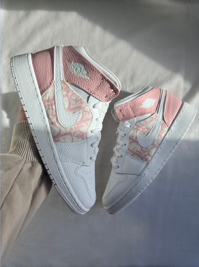 dior pink jordan 1