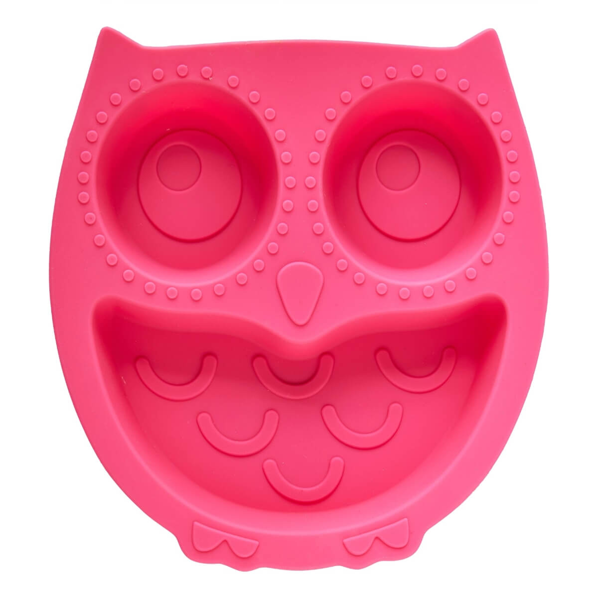 Pink owl plate