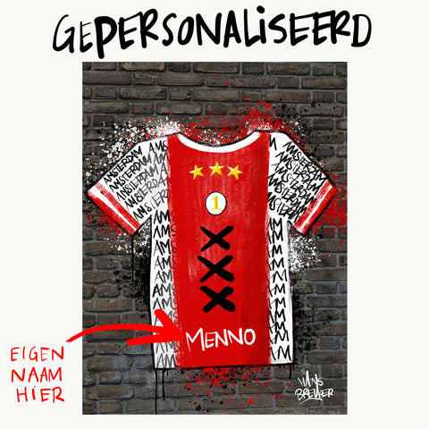 bereiden Wolf in schaapskleren Verkoper My view on the Ajax shirt. Amsterdam shirt art. The white-red track of  Amsterdam Ajax in your home as the ultimate tribute to the club we love so  much. – Hans Breuker