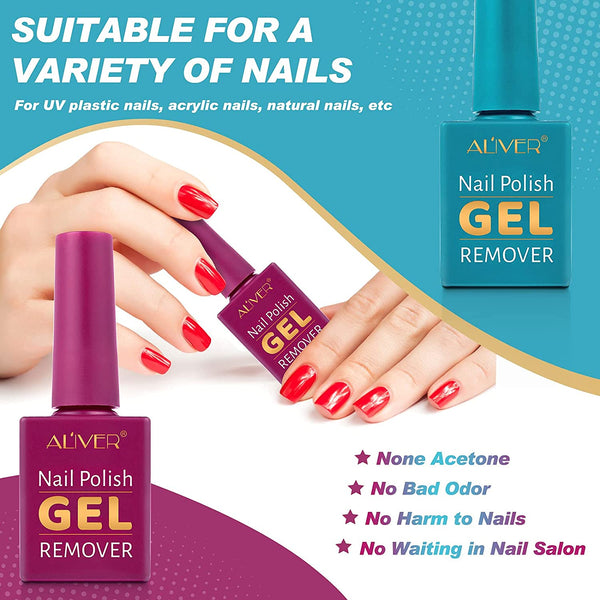 Aliver Magic Nail Polish Remover Gel - 2pcs Set – Aliver® Cosmetics