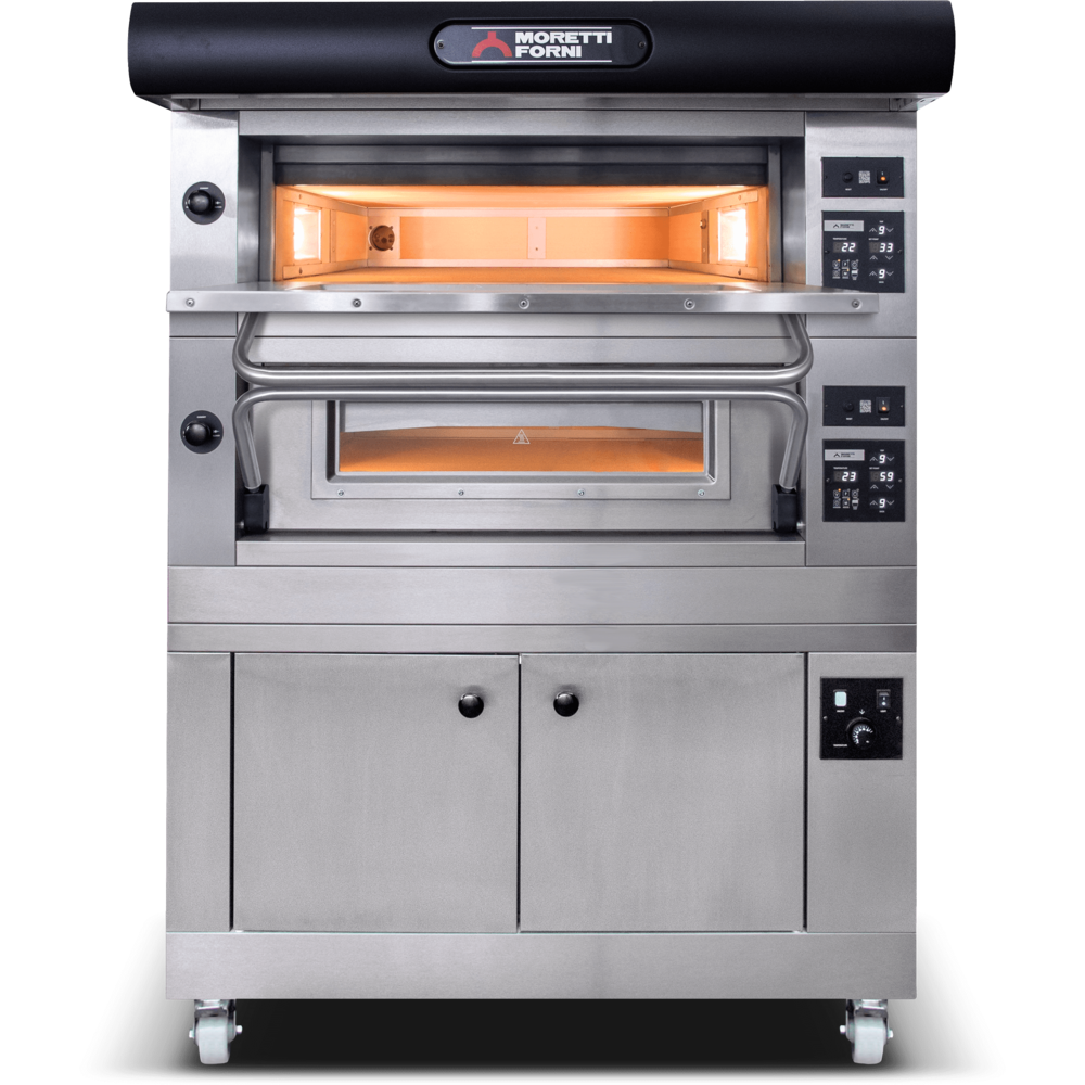 Moretti Forni P120E B3X Triple Deck Electric Pizza Oven With Tray Guid —