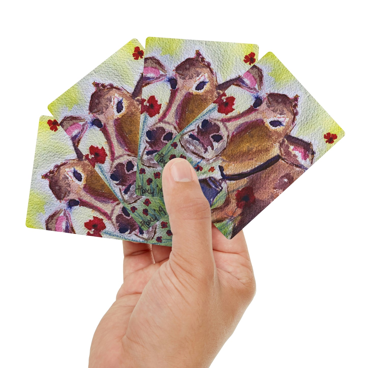 Belle- Whimsical Cow- Poker Cards/Playing Cards