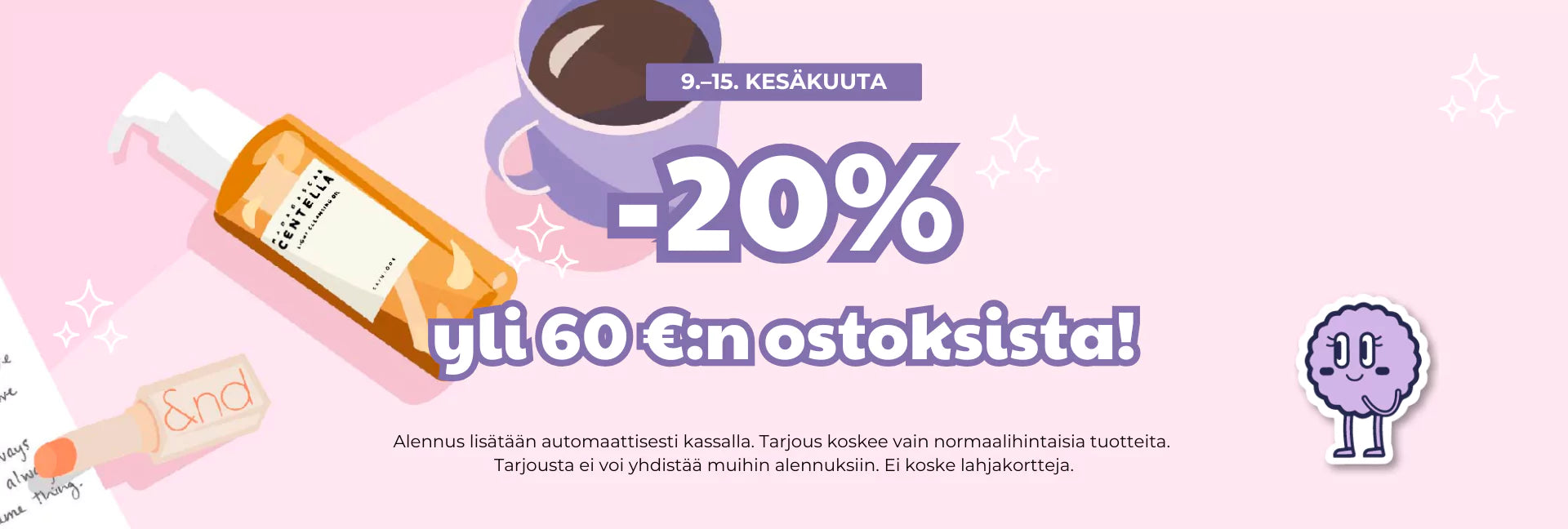 -20% on purchases over 60 €