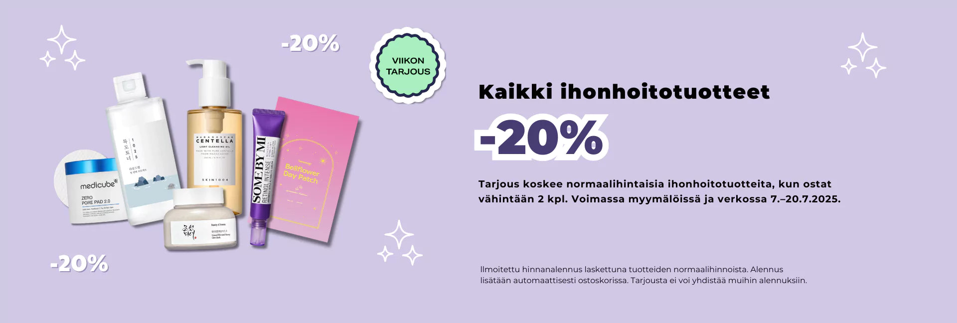 W28-29: All skincare -20%