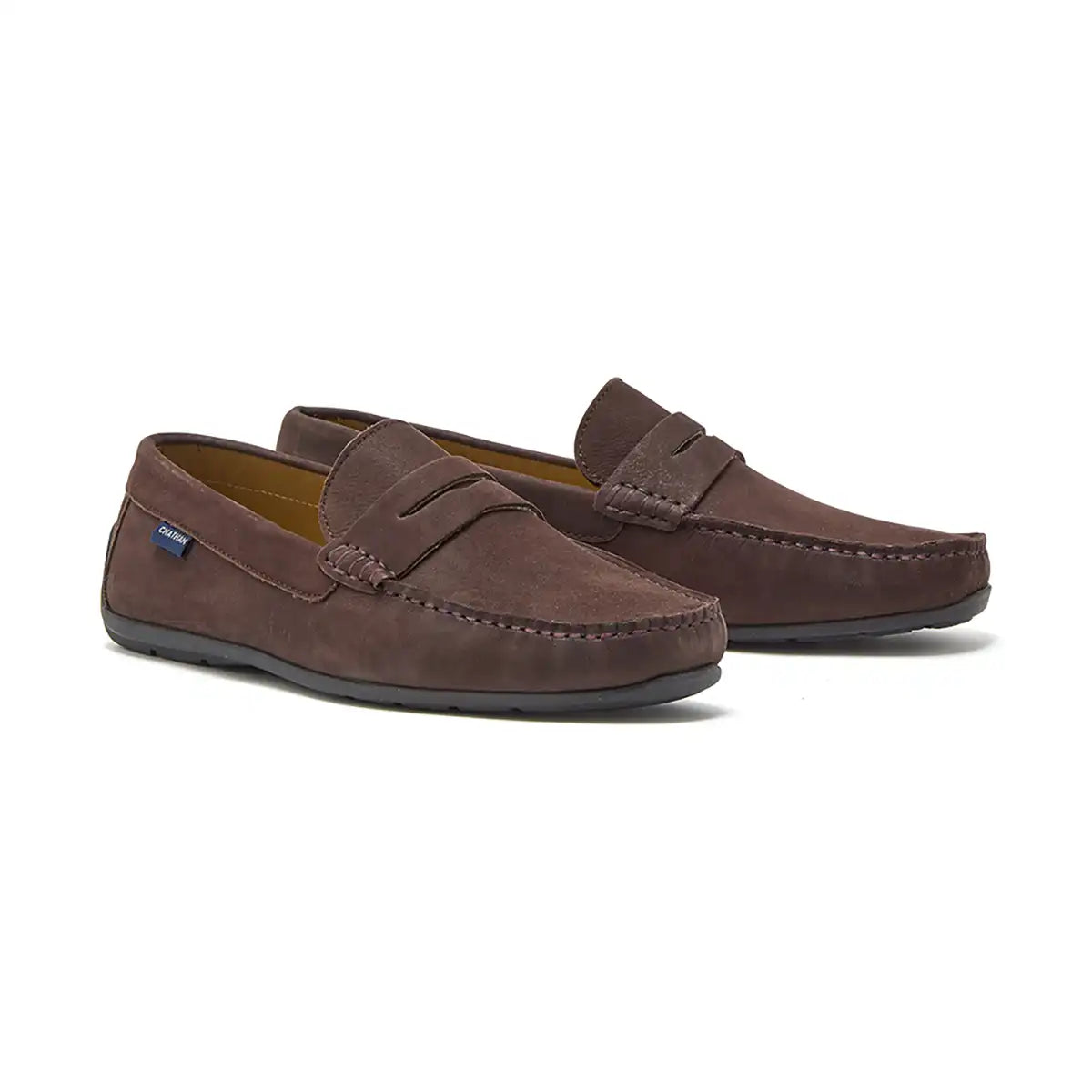 Chatham Penzance Men's Mocassins Dark Brown / UK11 - Dark Brown - Mens Shoes