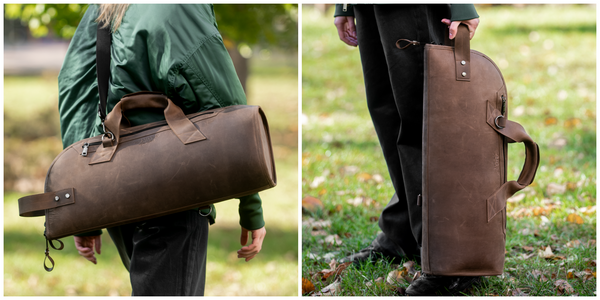 Ways to Carry the Trumpet Leather Case by MG Leather Work