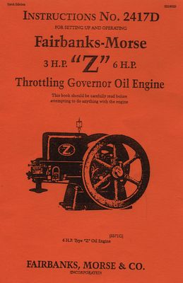 Fairbanks Morse 3 HP & 6 HP z Instructions 2417D -  Canada